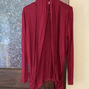 Maroon cardigan